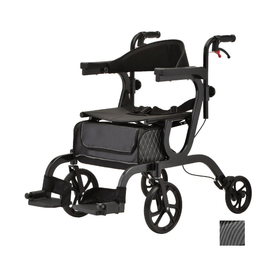 2 in 1 Rollator/Transport Chair